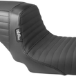 Load image into Gallery viewer, Le Pera Kickflip Seat - Pleated w/ Gripp Tape - Black - FXD '06-'17 LK-591PTGP - Main Product View