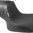 Load image into Gallery viewer, Le Pera Kickflip Seat - Pleated w/ Gripp Tape - Black - FXR '82-'94 L-598PTGP - Main Product View