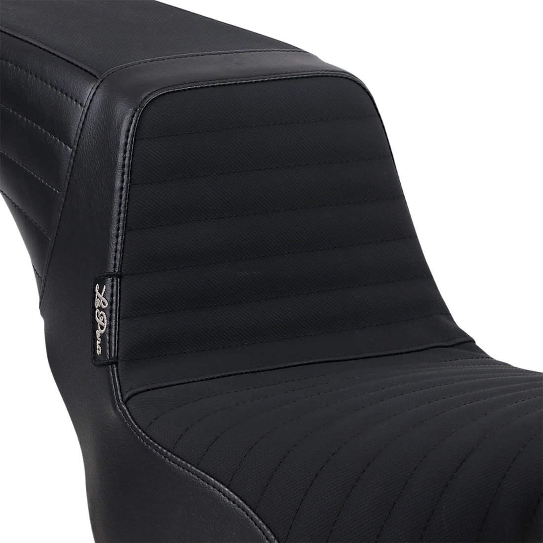 Le Pera Kickflip Seat - Pleated w/ Gripp Tape - Black - Softail '18-'23 LYR-590PTGP - Installation View
