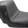 Load image into Gallery viewer, Le Pera Kickflip Up Front Seat - Basketweave - Black - Dyna '06-'17 LKU-591BW - Main Product View