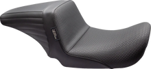 Load image into Gallery viewer, Le Pera Kickflip Up Front Seat - Basketweave - Black - Dyna &#39;06-&#39;17 LKU-591BW - Main Product View