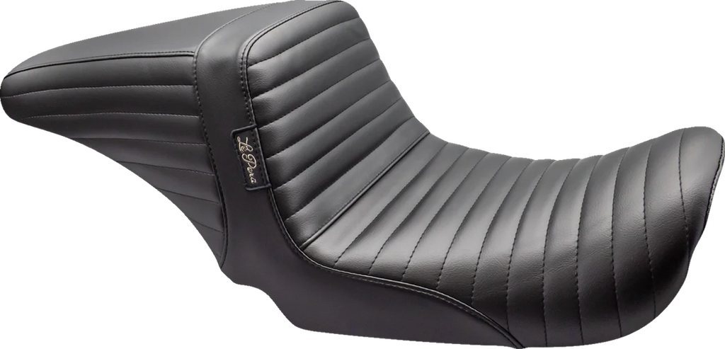 Le Pera Kickflip Up Front Seat - Pleated - Black - Dyna '06-'17 LKU-591PT - Main Product View