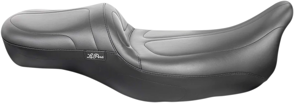 Le Pera Maverick Daddy Long Legs Seat - Black - Stitched - FL '08-'23 LK-957DLT - Side View