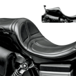 Load image into Gallery viewer, Le Pera Maverick Daddy Long Legs Seat - Black - Stitched - FXD/FLD '06-'17 LK-970DL - Main Product View