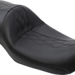 Load image into Gallery viewer, Le Pera Maverick Daddy Long Legs Seat - Black w/ Black HR Inlay - Double Diamond - FL '08-'22 LK-957DLHR2 - Main Product View