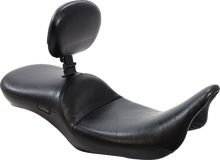 Load image into Gallery viewer, Le Pera Maverick Daddy Long Legs Seat - With Backrest - Black - Smooth - FL '08-'23 LK-957DLBRS - Main Product View