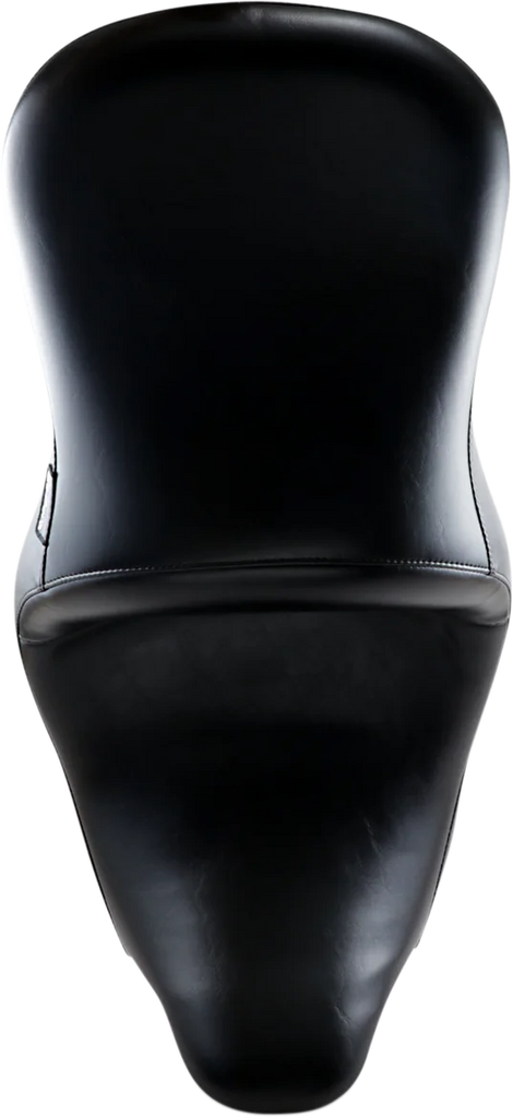 Le Pera Maverick Seat - Up-Front - Without Backrest - Smooth - Black - FL '08-'23 LKU-957S - Back View