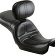 Load image into Gallery viewer, Le Pera Maverick Seat - with Backrest - Stitched - Black - FLD/FXD '06-'17 LK-970BR - Main Product View