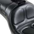 Load image into Gallery viewer, Le Pera Maverick Seat - with Backrest - Stitched - Black - FLD/FXD '06-'17 LK-970BR - Back View