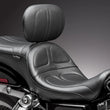Load image into Gallery viewer, Le Pera Maverick Seat - with Backrest - Stitched - Black - FLD/FXD '06-'17 LK-970BR - Installation View