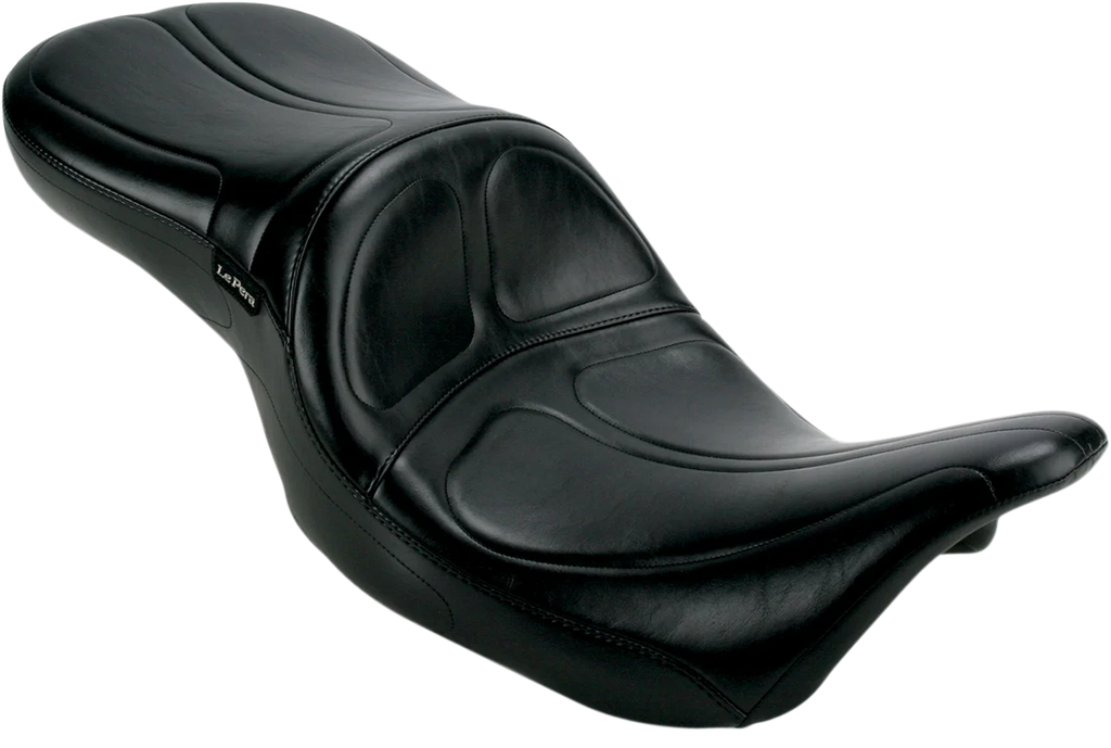 Le Pera Maverick Seat - without Backrest - Stitched - Black - FL '08-'23 LK-957 - Main Product View