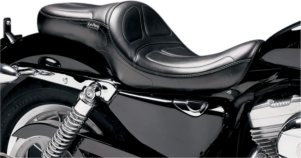 Le Pera Maverick Seat - without Backrest - Stitched - Black - XL '04-'22 LC-916 - Main Product View