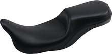 Load image into Gallery viewer, Le Pera Outcast Daddy Long Legs Seat - 2-Up - w/o Backrest - Smooth - Black - FL '08-'23 LK-997DL - Main Product View
