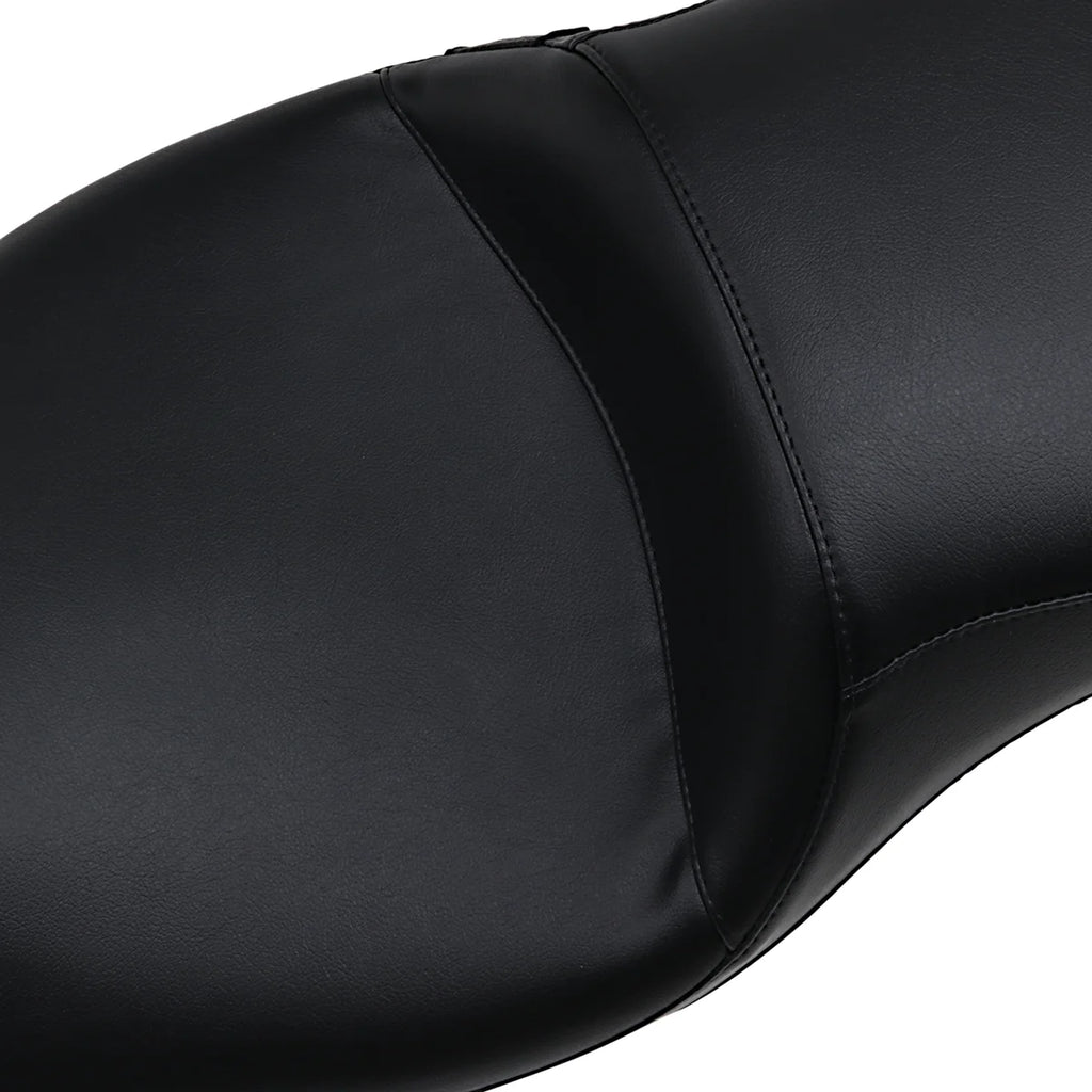 Le Pera Outcast Daddy Long Legs Seat - 2-Up - w/o Backrest - Smooth - Black - FL '08-'23 LK-997DL - Side View