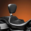 Load image into Gallery viewer, Le Pera Outcast Daddy Long Legs Seat - Full-Length - w/ Backrest - Smooth - Black - FL '08-'23 LK-987DLBR - Main Product View