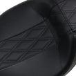 Load image into Gallery viewer, Le Pera Outcast Daddy Long Legs Seat - Full-Length - w/o Backrest - Black w/Black Double Diamond - FL LK-987DLGT2 - Side View