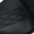 Load image into Gallery viewer, Le Pera Outcast GT Seat - 2-Up - With Backrest - Black Double Diamond - Perforated - FL '08-'22 LK-997BRGT2 - Side View