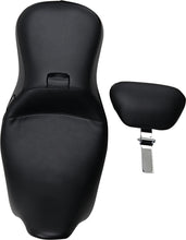 Load image into Gallery viewer, Le Pera Outcast Seat - 2-Up - With Backrest - Smooth - Black - FL '08-'23 LK-997BR - Side View
