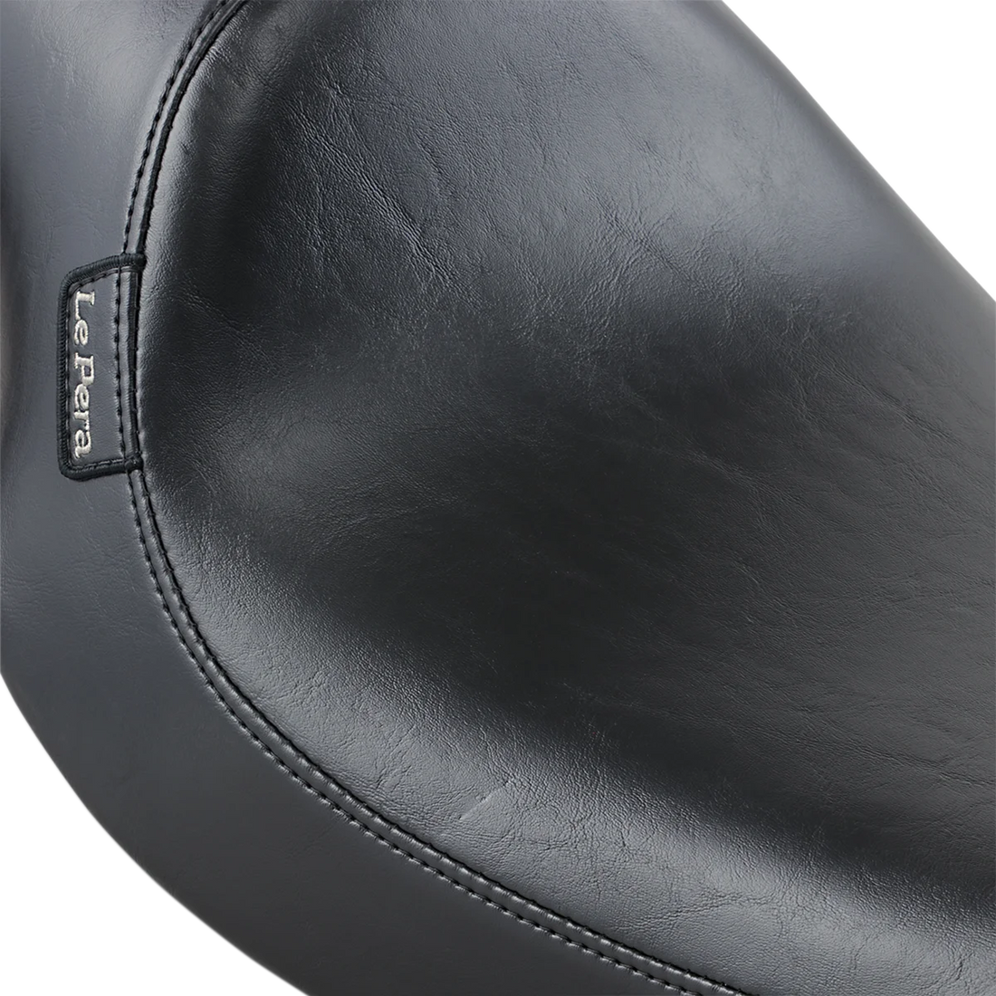 Le Pera Silhouette Full-Length Seat - Smooth - Black - Dyna '91-'95 L-861 - Side View