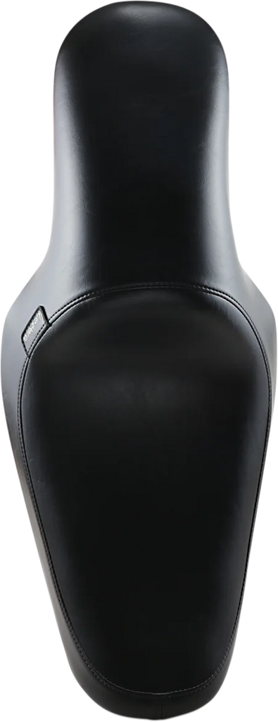 Le Pera Silhouette Full-Length Seat - Smooth - Black - Dyna '91-'95 L-861 - Back View