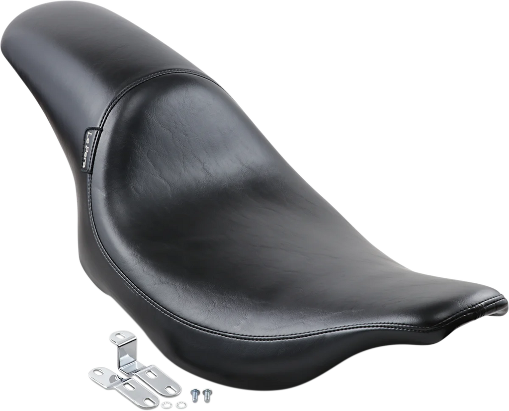 Le Pera Silhouette Full-Length Seat - Smooth - Black - FLT '91-'96 L-867 - Side View