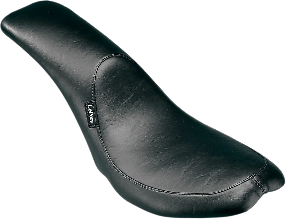 Le Pera Silhouette Full-Length Seat - Smooth - Black - FX/FL '65-'84 L-862 - Main Product View