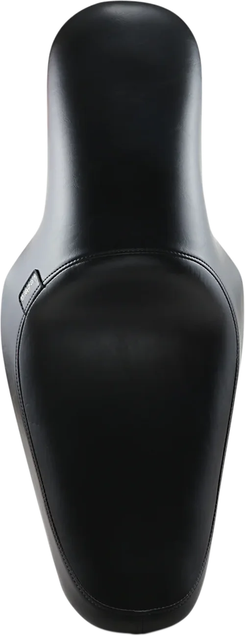 Le Pera Silhouette Full-Length Seat - Smooth - Black - Dyna '91-'95 L-861 - Back View