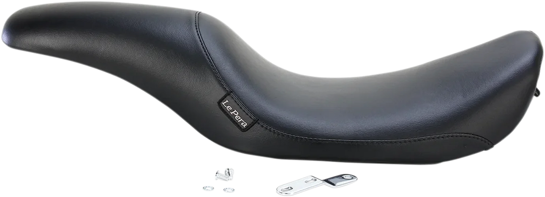 Le Pera Silhouette Full-Length Seat - Smooth - Black - FL '02-'07 LH-867PY - Side View
