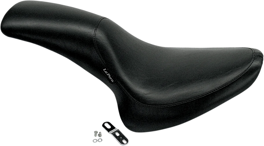 Le Pera Silhouette Seat - Gel - Black - Softail '00-'17 LGX-860 - Side View