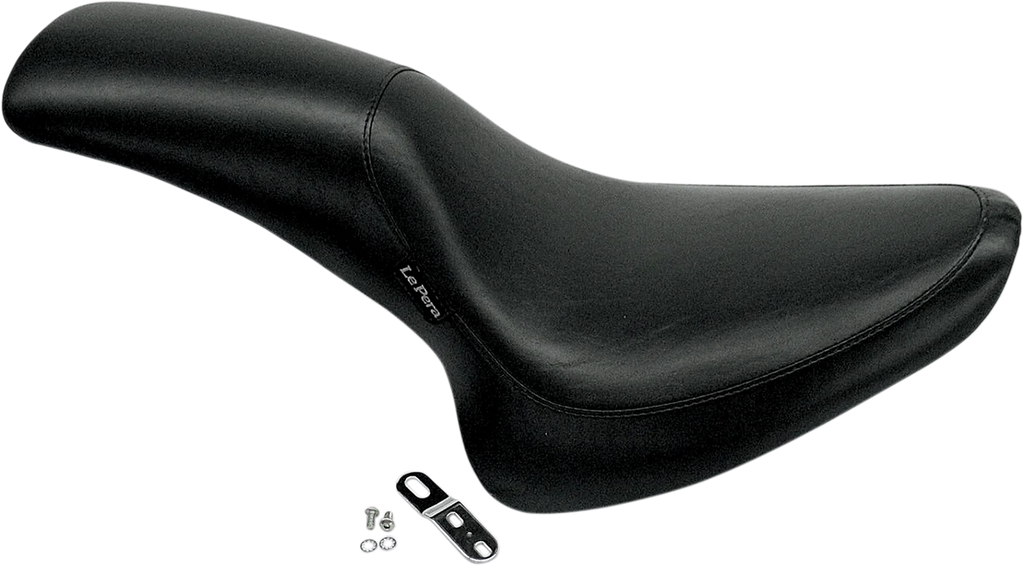 Le Pera Silhouette Seat - Gel - Black - Softail '00-'17 LGX-860 - Side View
