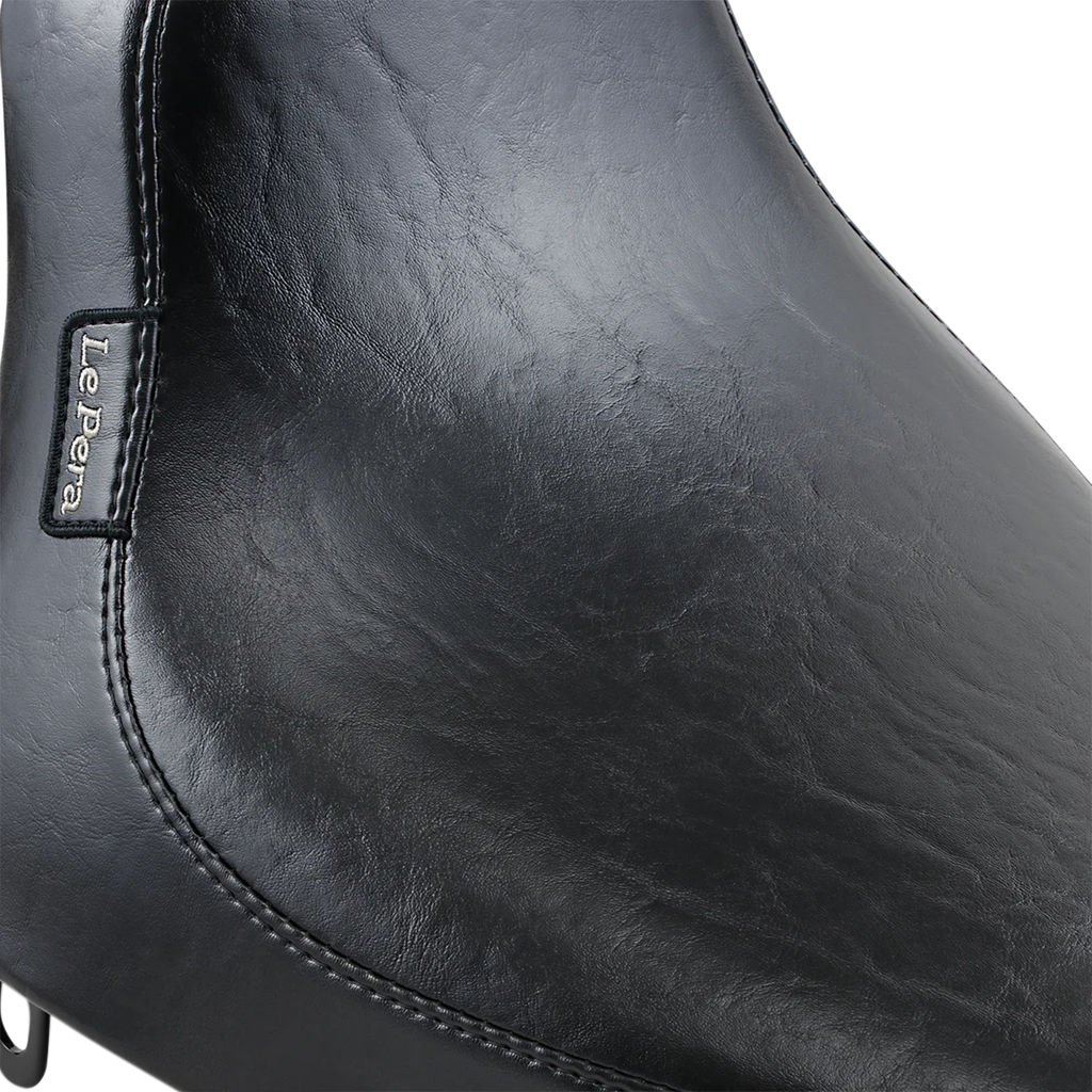 Le Pera Silhouette Solo Seat - Smooth - Black - Softail '84-'99 LN-850 - Installation View