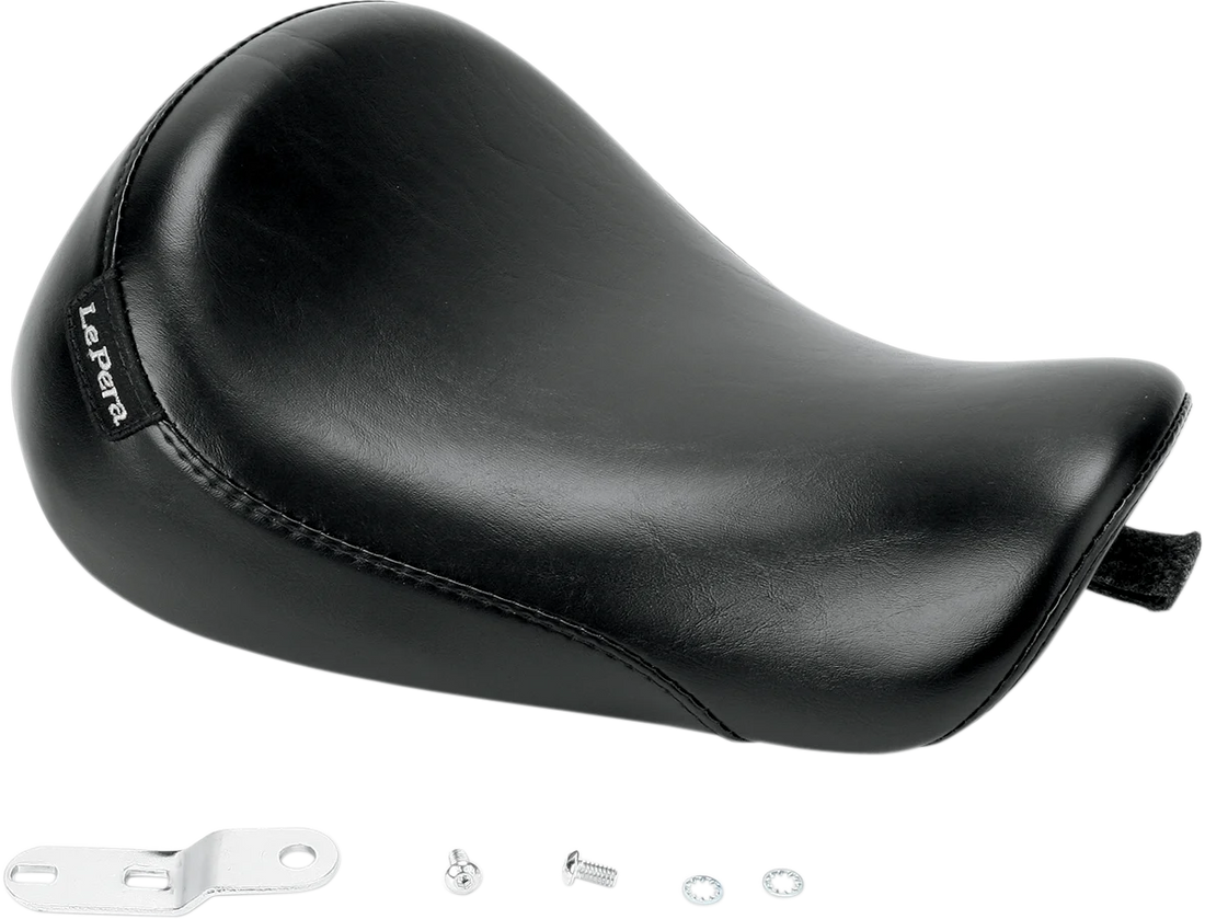 Le Pera Silhouette Solo Seat - Smooth - Black - XL '04-'22 LC-856 - Side View