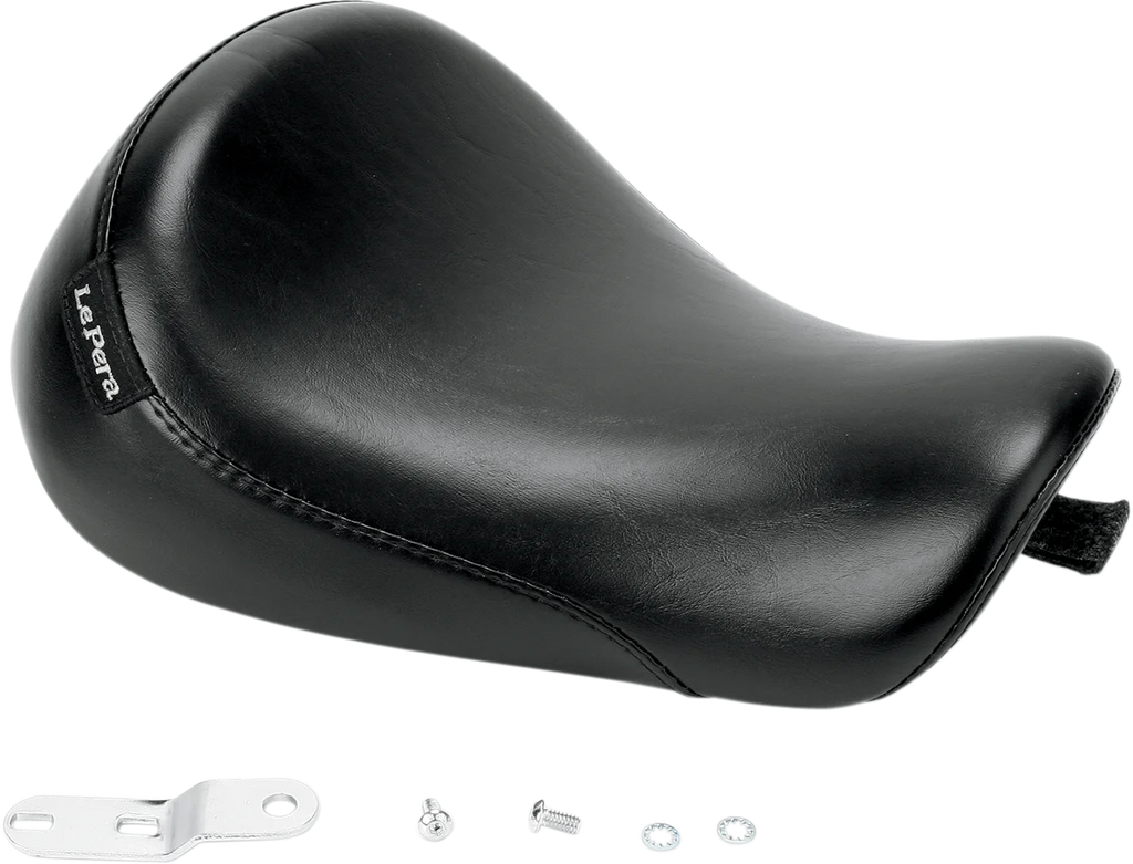 Le Pera Silhouette Solo Seat - Smooth - Black - XL '04-'22 LC-856 - Side View