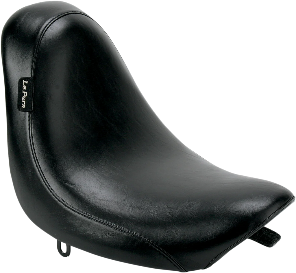Le Pera Silhouette Solo Seat - Smooth/Bullet - Black - Softail '00-'07 LX-280 - Detail View