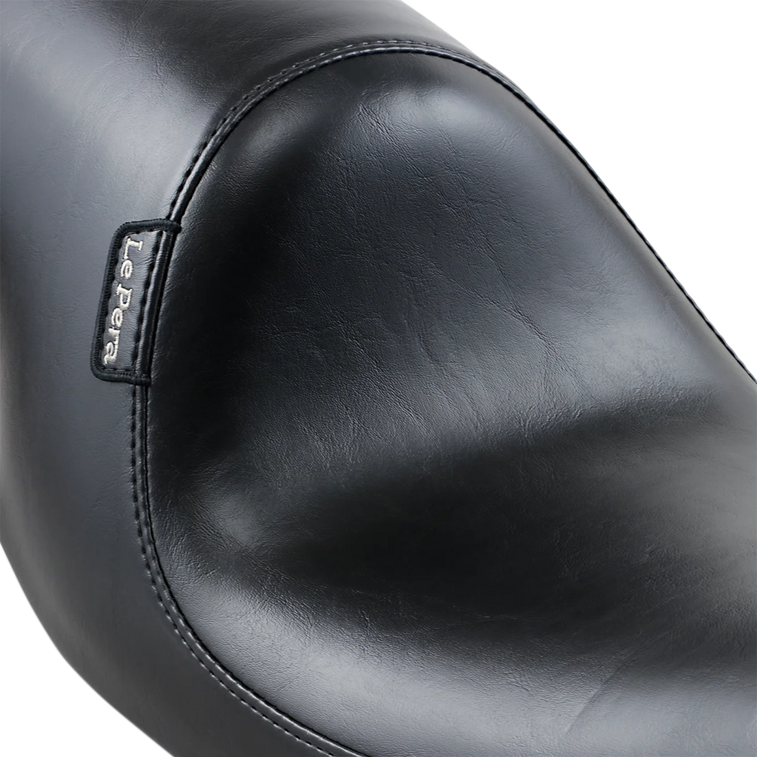 Le Pera Silhouette Up-Front Seat - Full-Length - Smooth - Black - FXD '96-'03 LNU-861 - Back View