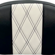 Load image into Gallery viewer, Le Pera Sissy Bar Pad - Large - GT 1/HR 1 Inlay - Dull Black L-SBP01GT/HR1 - Main Product View