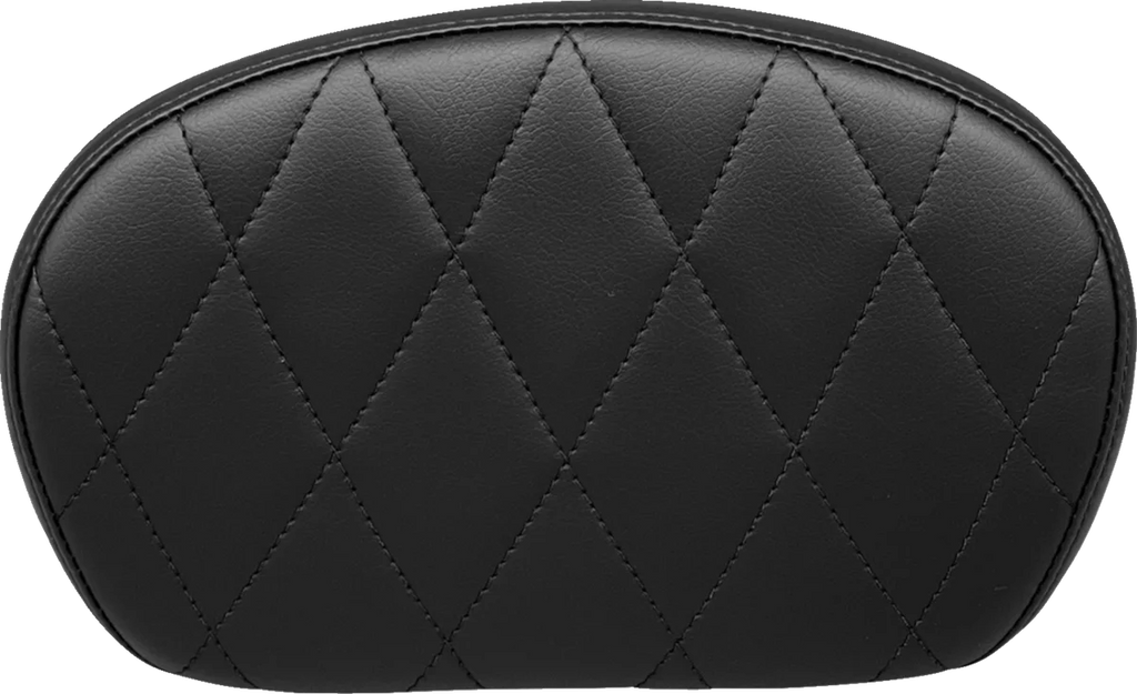 Le Pera Sissy Bar Pad - Medium - Diamond - Dull Black L-SBP02DM-DULL - Main Product View