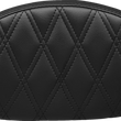 Load image into Gallery viewer, Le Pera Sissy Bar Pad - Medium - Double Diamond - Dull Black L-SBP02DD-DULL - Main Product View