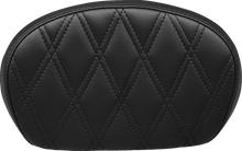 Load image into Gallery viewer, Le Pera Sissy Bar Pad - Medium - Double Diamond - Dull Black L-SBP02DD-DULL - Main Product View