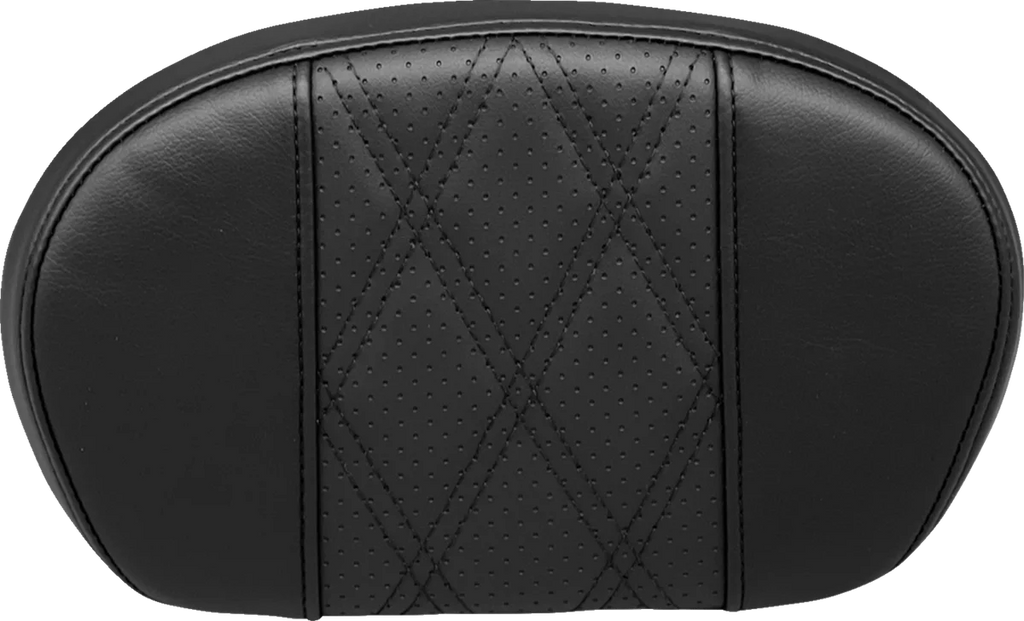 Le Pera Sissy Bar Pad - Medium - GT2/HR2 - Perforated Black L-SBP02GT/HR2 - Main Product View