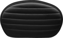 Load image into Gallery viewer, Le Pera Sissy Bar Pad - Medium - Pleated - Dull Black L-SBP02PT-DULL - Main Product View