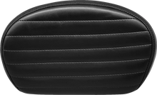 Load image into Gallery viewer, Le Pera Sissy Bar Pad - Medium - Pleated - Shiny Black L-SBP02PT-SH - Main Product View