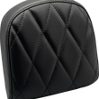 Load image into Gallery viewer, Le Pera Sissy Bar Pad - Small - Diamond - Dull Black L-SBP03DM-DULL - Main Product View