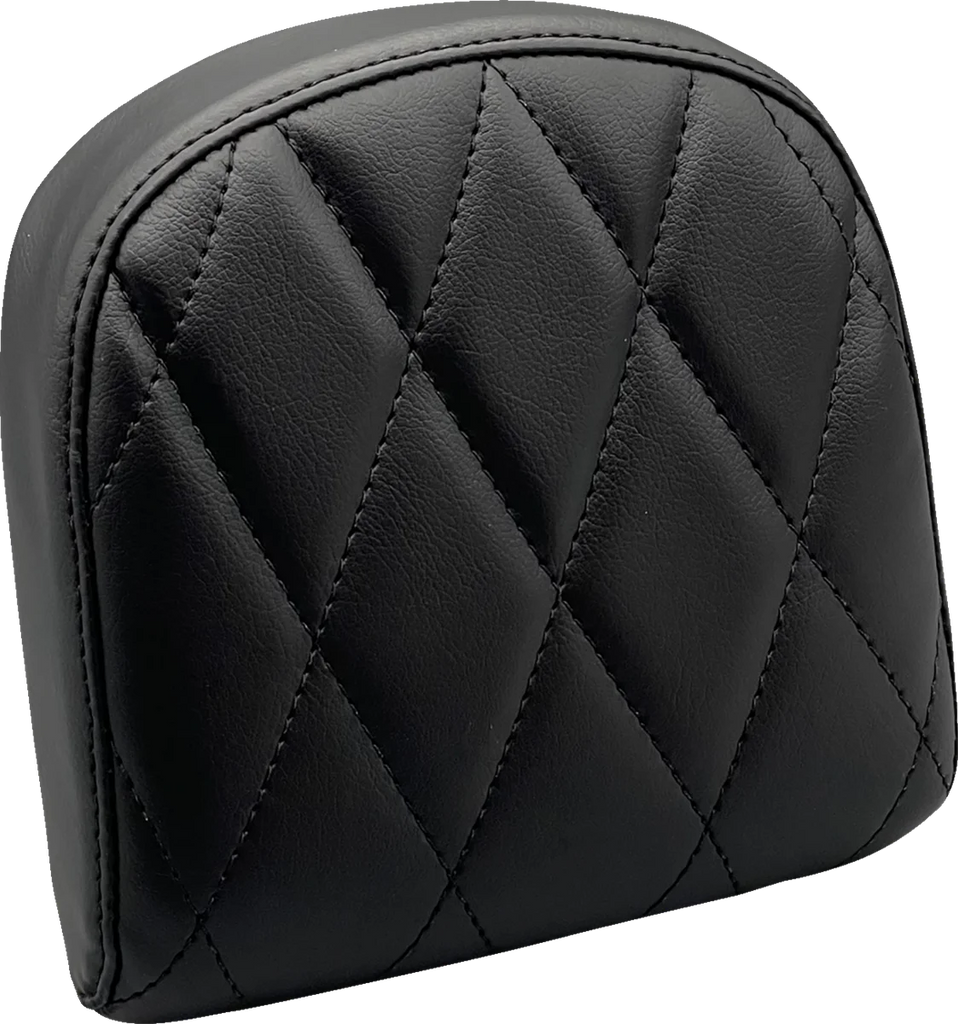 Le Pera Sissy Bar Pad - Small - Diamond - Dull Black L-SBP03DM-DULL - Main Product View