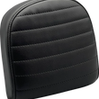 Load image into Gallery viewer, Le Pera Sissy Bar Pad - Small - Pleated - Dull Black L-SBP03PT-DULL - Main Product View