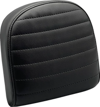 Load image into Gallery viewer, Le Pera Sissy Bar Pad - Small - Pleated - Dull Black L-SBP03PT-DULL - Main Product View