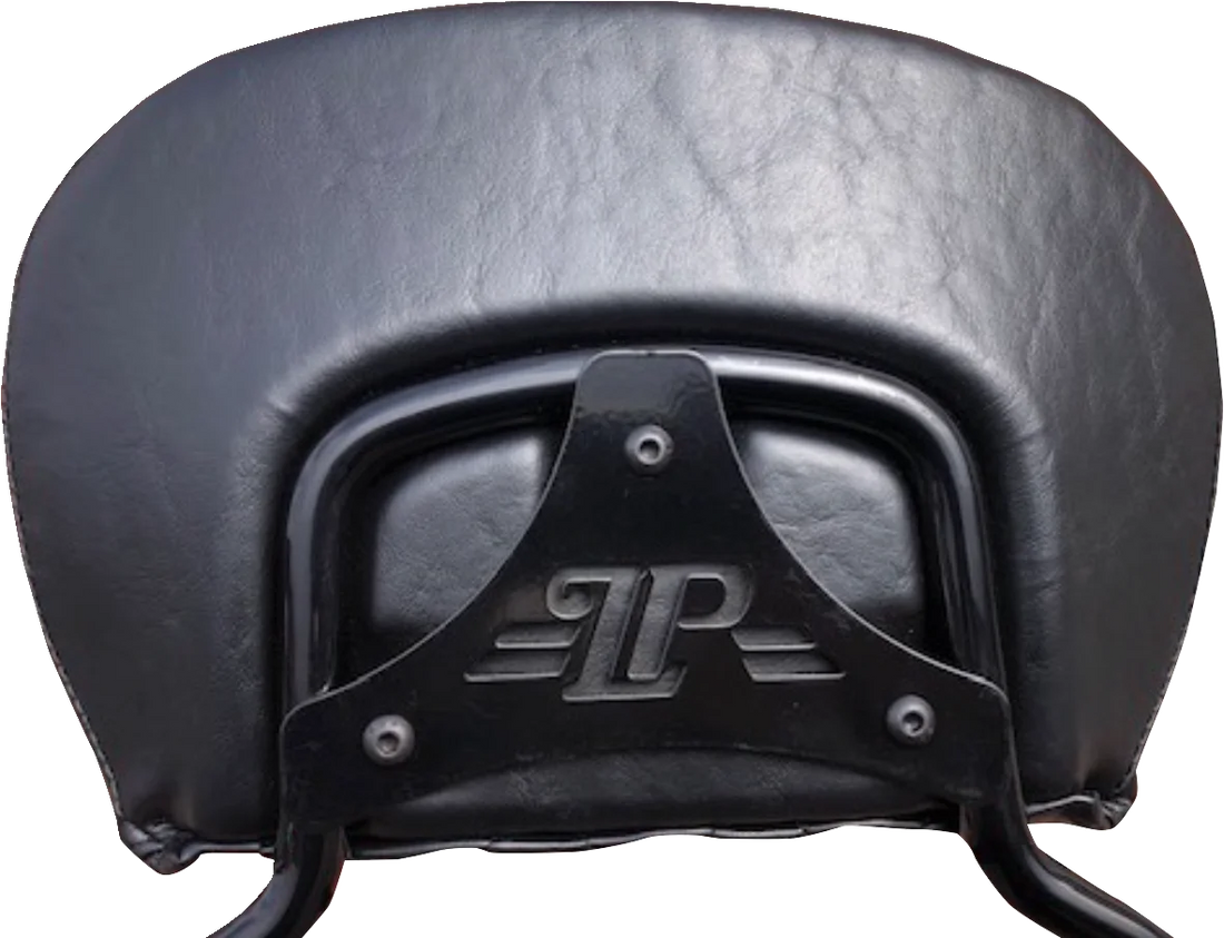 Le Pera Sissy Bar Plate - Dead End - Classic - Black - Softail/Touring '08-'22 H-SB LP CLASSIC - Side View