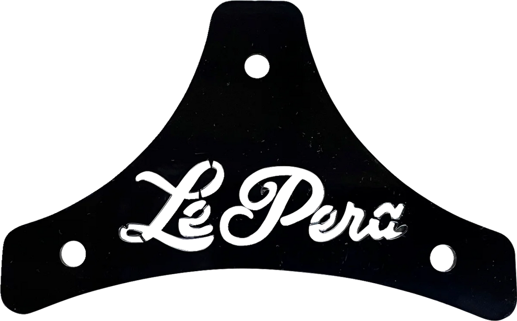 Le Pera Sissy Bar Plate - Dead End - Scroll - Black - Softail/Touring '08-'22 H-SB SCROLL - Main Product View