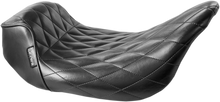 Load image into Gallery viewer, Le Pera Sprocket Solo Seat - Diamond - Black - FXD '06-'17 LK-321DM - Side View