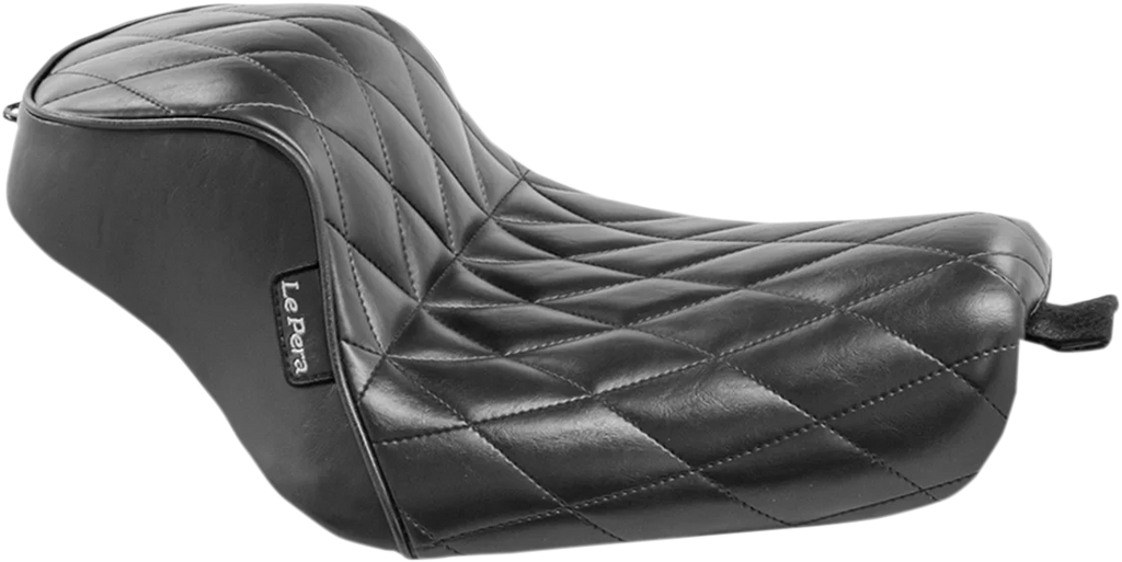 Le Pera Sprocket Solo Seat - Diamond - Black - XL '04-'23 LK-326DM - Main Product View